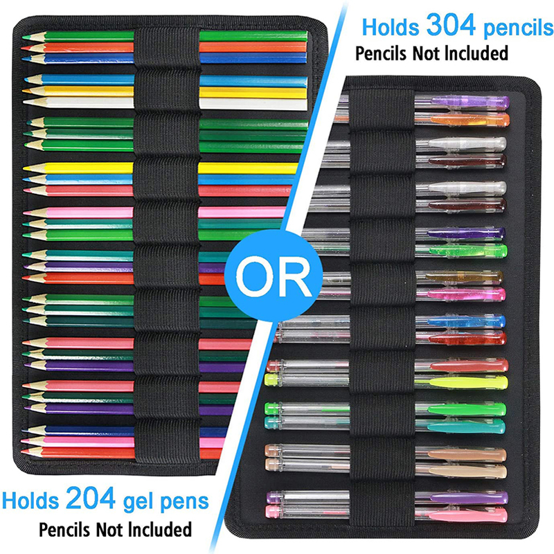 Trousse à crayons à 300 fentes, fournitures scolaires, sac à stylos de grande capacité, boîte de rangement de papeterie pour filles, pochette d'art, accessoires