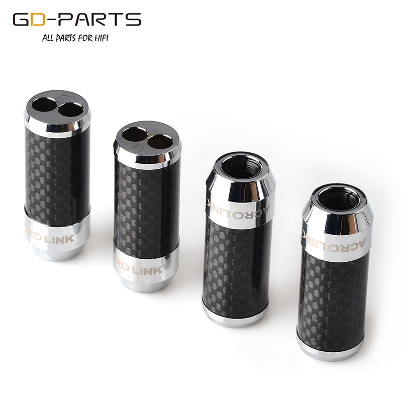 1 trou à 2 trous câble pantalon mise à niveau adaptateur haut-parleur casque fil câble séparateur Fiber de carbone rhodié 1PC