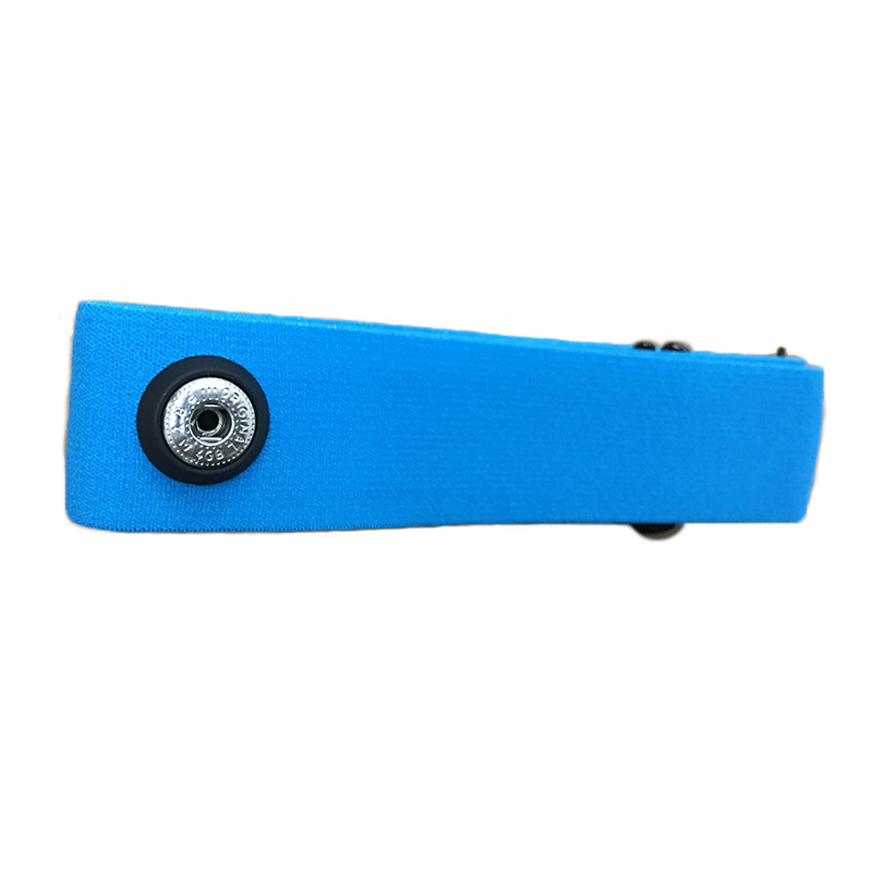 Bandas elásticas para cinturón de pecho, transmisor de Sensor de ritmo cardíaco para Geonaute Polar H7 Wahoo, Garmin, Magene, Bryton, coospo: BBX14-Light blue