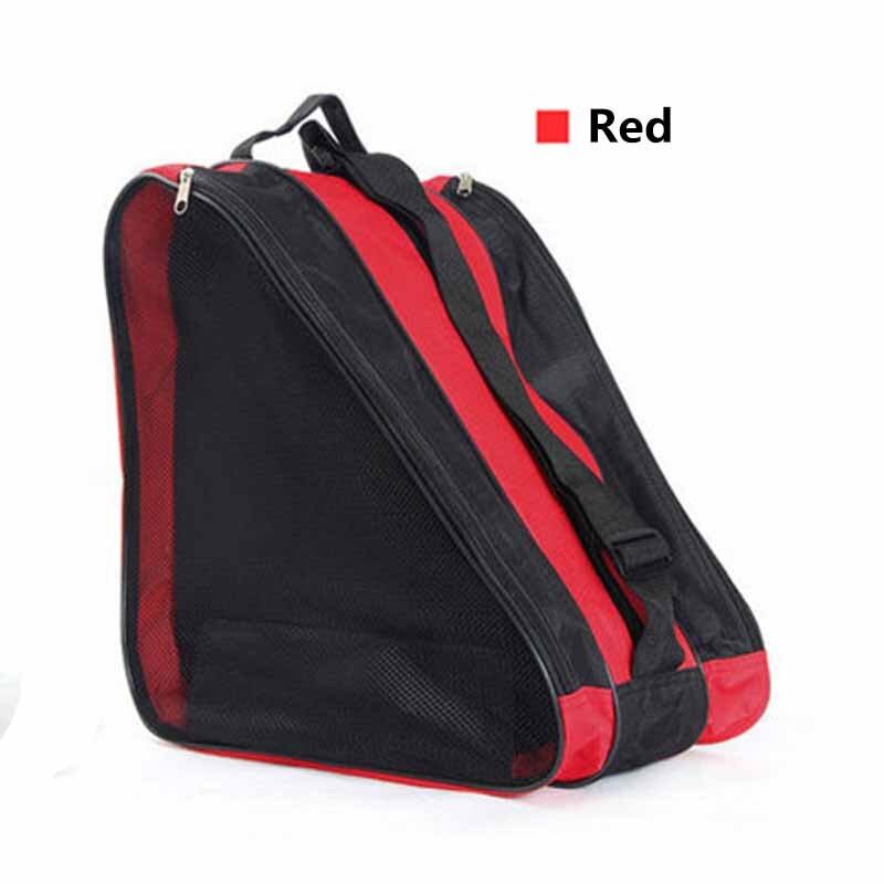 Skates sneakers bag handbag red blue for skating bike roller skates hockey equipment bag: Red