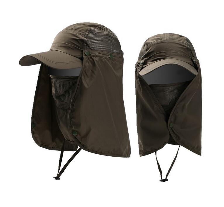 Gorro Unisex para deportes al aire libre, pesca, senderismo, protección UV, cara, cuello, solapa, para el sol: 6