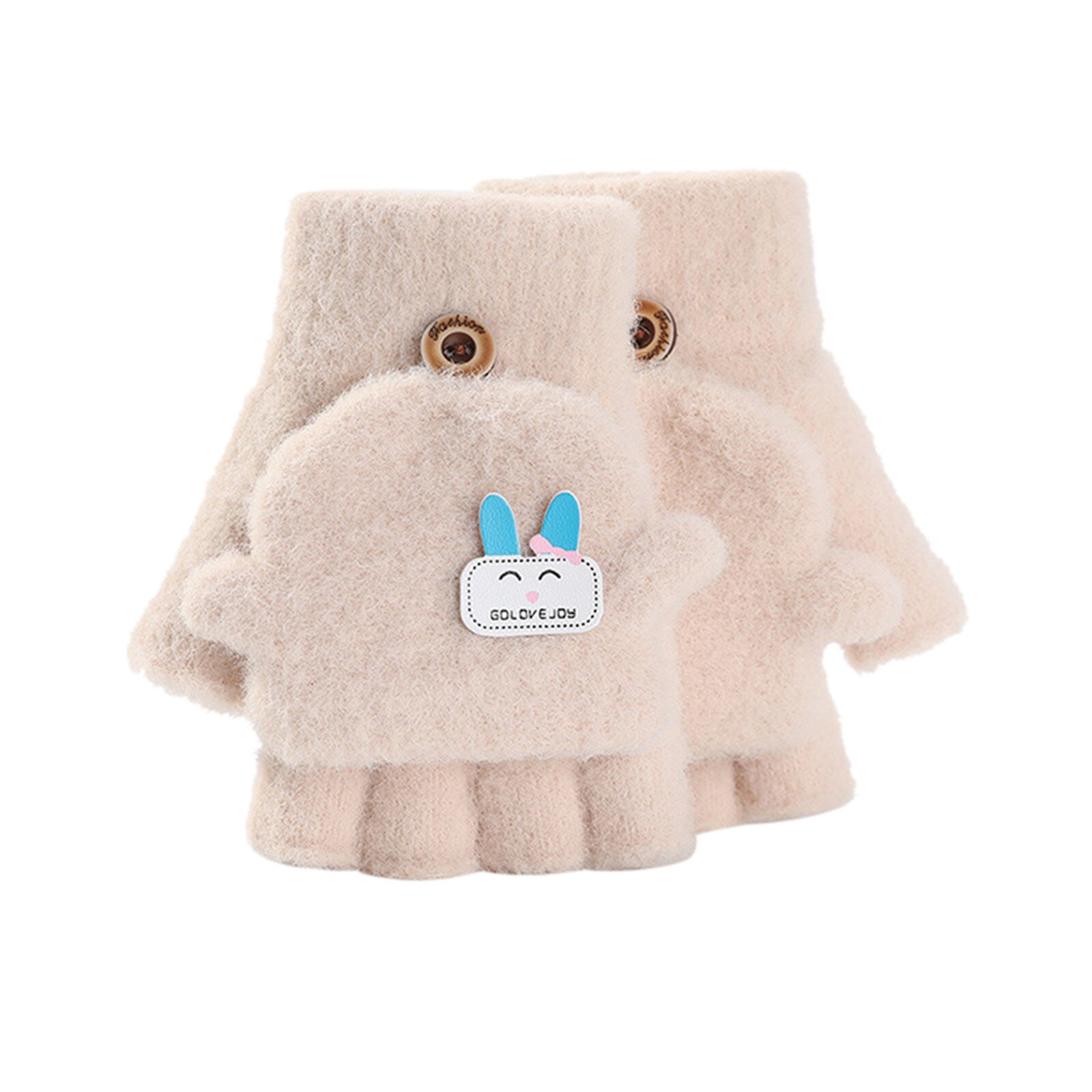 #30 freundlicher freundlicher Handschuhe Weiche Cabrio kippen oben Handschuhe freundlicher Baby Winter warm stricken Halbhand Fäustling Guantes Niño