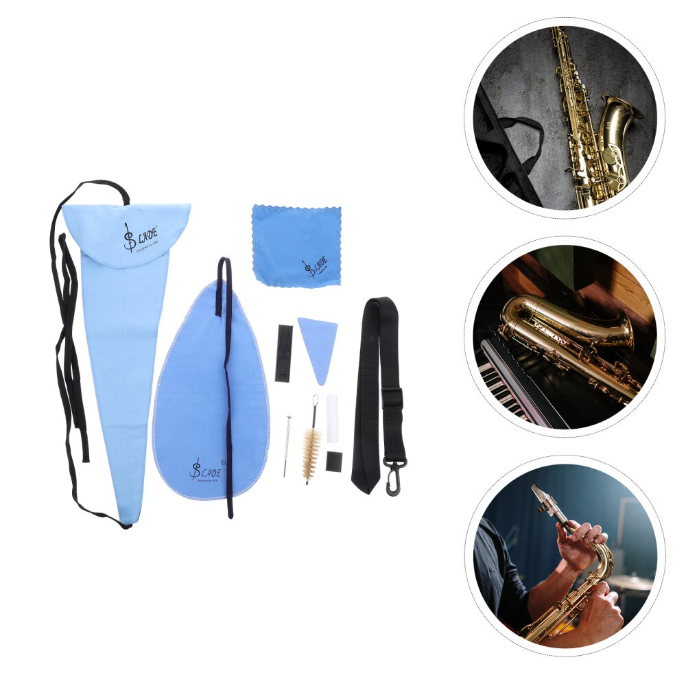 Saxophone Cleaning Kit - 10 Piece Set - Instrument Cleaner Tools