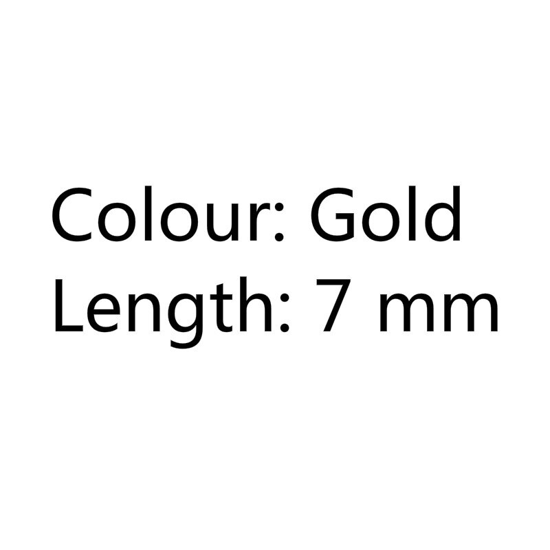 10 unids/set tornillo plano remache cabeza Hardware acero al carbono para equipaje cuero artesanía o cuaderno tornillo remache hebilla: gold-7mm