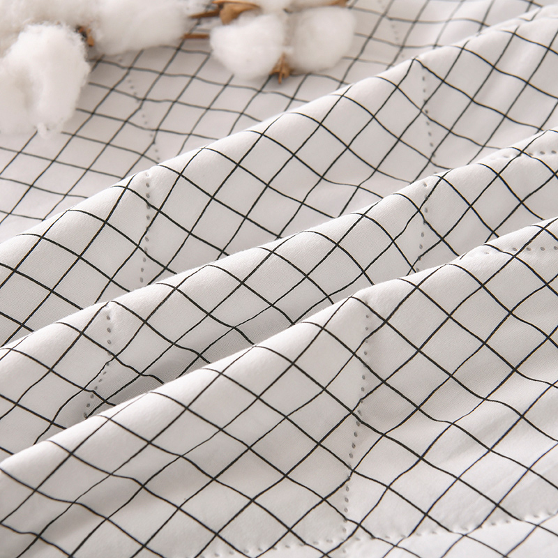 Kesäinen ohut peitto ruudullinen päiväpeitto tikattu pehmeä huopa viileä peitto yhden/kahden/queen size -peitto (ei tyynyliinaa)