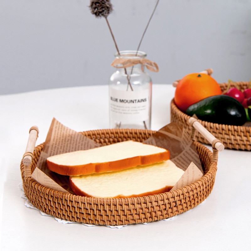 Bambus Obstkorb Mit Moskitonetz - Rund, Staubdicht Für Küche & Picknick