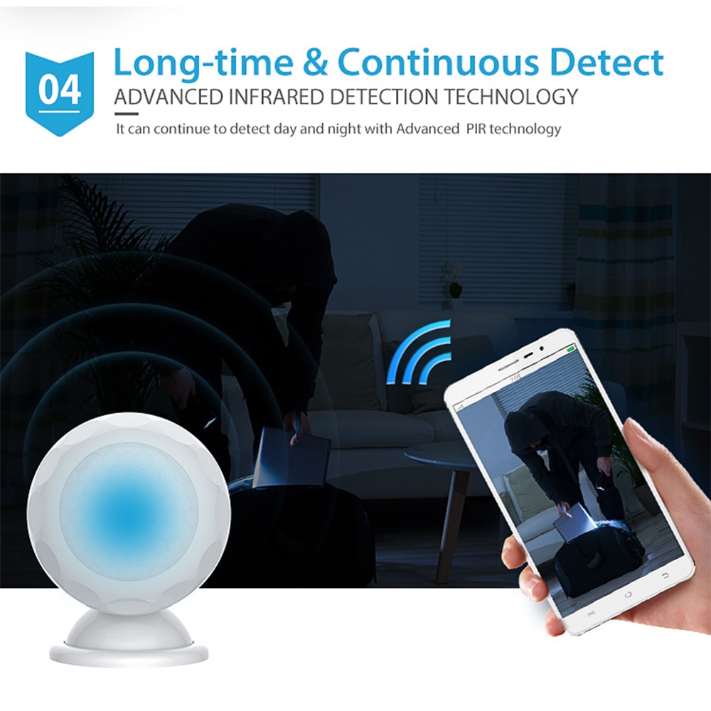 NEO COOLCAM Smart Home Z-wave Plus PIR Motion Sensor Detector Temperature Sensor Lux Z wave Alarm System Motion Sensor