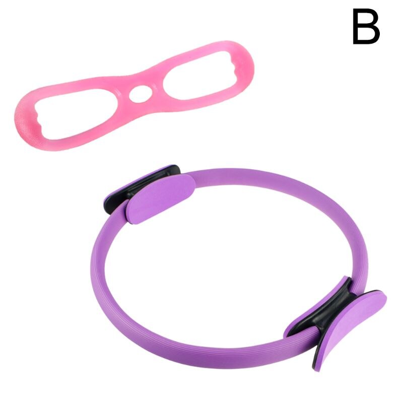 Fitness cirklar yoga pilates ring och träningsband sport träning motstånd cirkel yoga stretch band yoga tillbehör