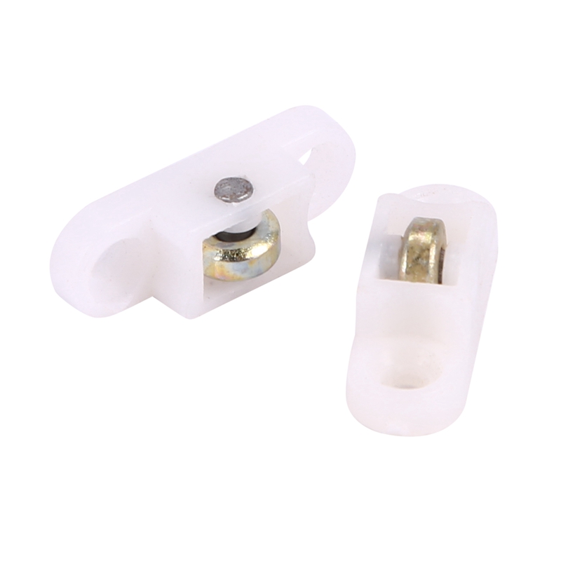 24 Pcs Door Window Cabinet Single Sliding Metal Roller Wheel 8Mm Dmr.