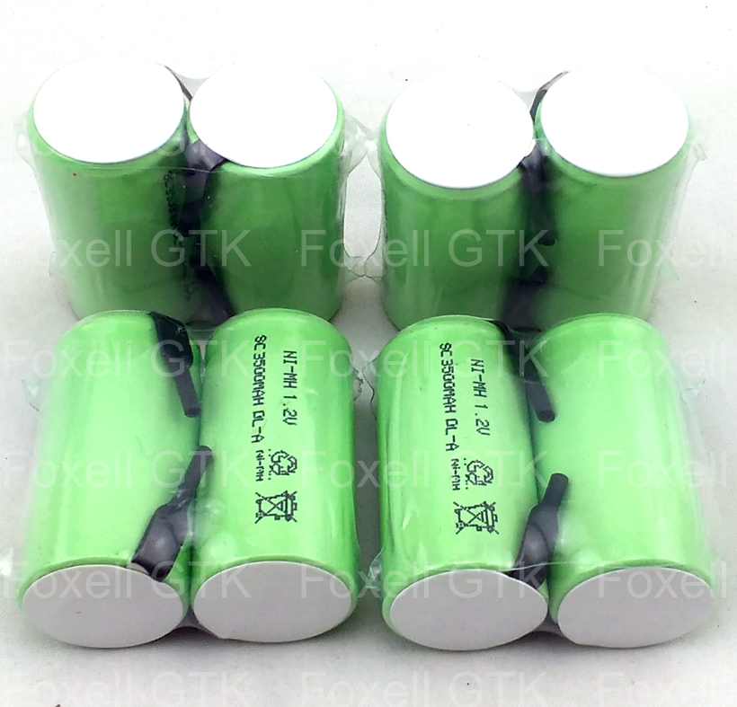 Bateria 3500 mah sub c 1.2 v oplaadbare batterij ni-mh 12 v 3500 mah subc sc nimh sc 1.2 v voor power tool speelgoed 10c ontlading