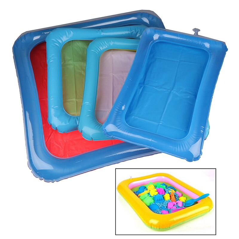 Dynamische Zand Lade Indoor Magie Spelen Zand Kinderen Speelgoed Ruimte Opblaasbare Accessoires Plastic Mobiele Tafel