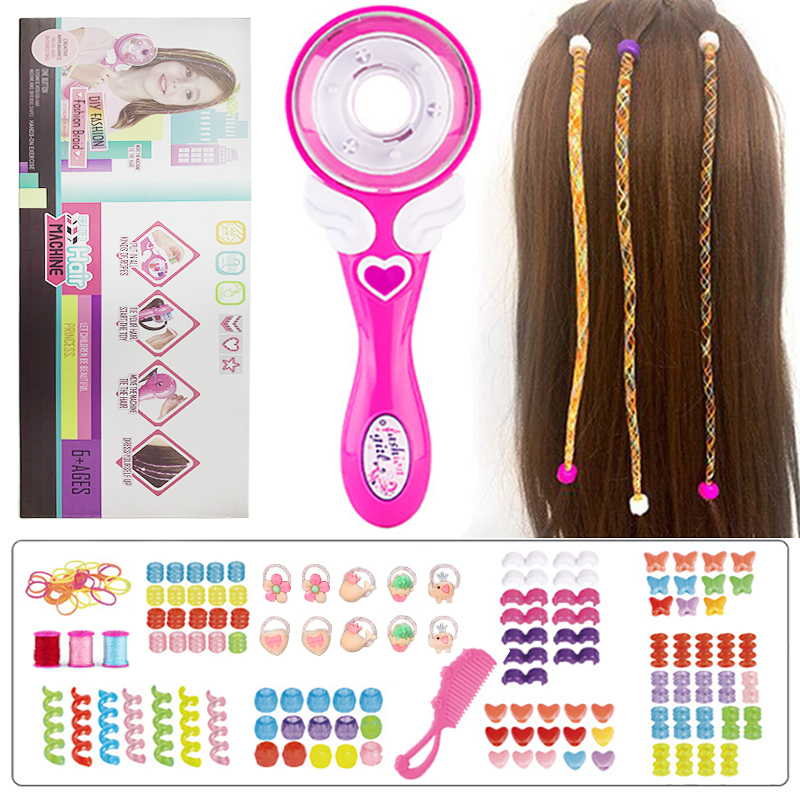 Trecciatrice automatica per capelli Intrecciatura fai-da-te Strumenti per acconciature intrecciare Braider Macchina Treccia per capelli Tessuto Giocattoli per regali per bambini: Grigio chiaro