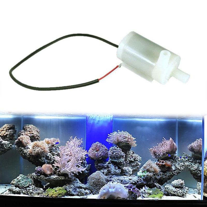 Practical DC 3V 5V 6V Fish Tank Supplies Micro Submersible Aquarium Accessories Tool Gadgets Convenience White ABS Household