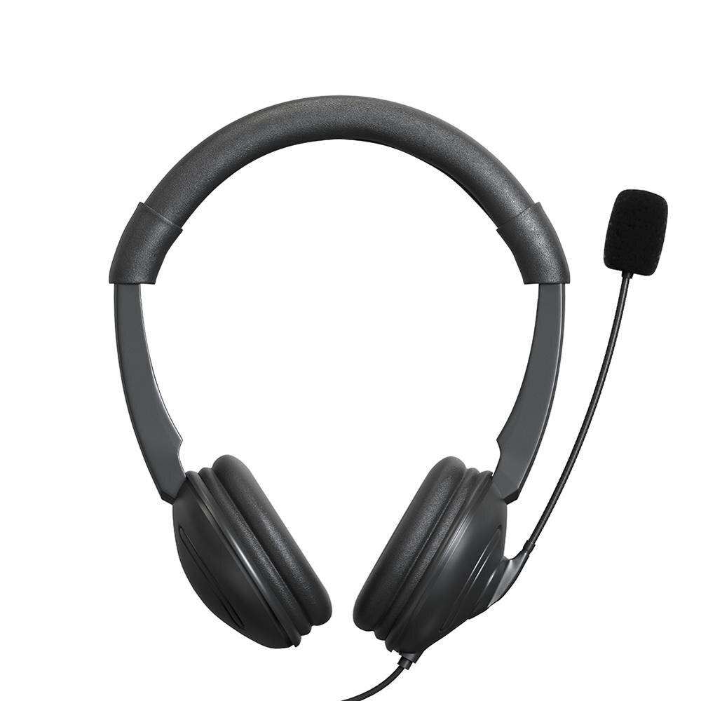 Usb Headset Met Microfoon En In-Line Controle On-Ear Hoofdtelefoon Voor Gaming, Skype, Kantoor, conferentie