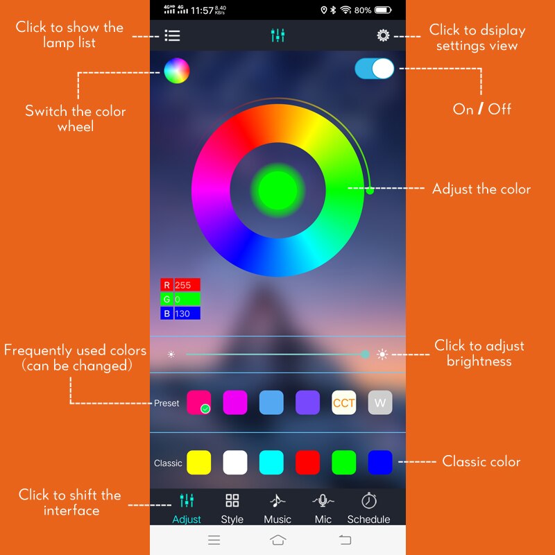 KeWL Bluetooth Controller LED Strip Lights RGB 5050 SMD 2835 Flexible Ribbon RGB Music LED Light Tape Diode IR Control