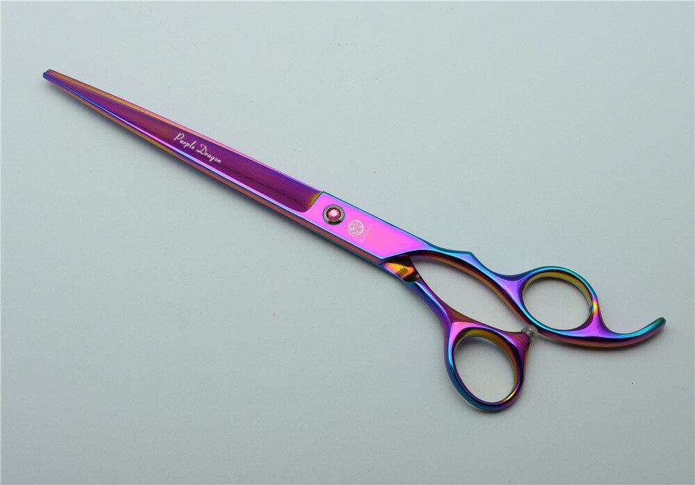 652 #8 ''22.5 Cm Dier Kappers Schaar Paarse Draak Top Grade Japan 440C Honden Katten Huisdieren Snijden scharen Haar Schaar