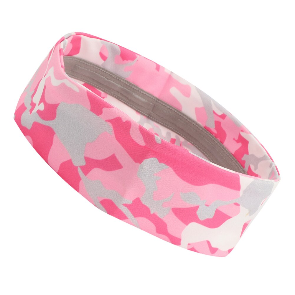 Sport Hoofdband Elastische Professionele Camouflage Printing Sport Hoofdband Elastische Zweetband Voor Outdoor Running Fietsen Accessoire