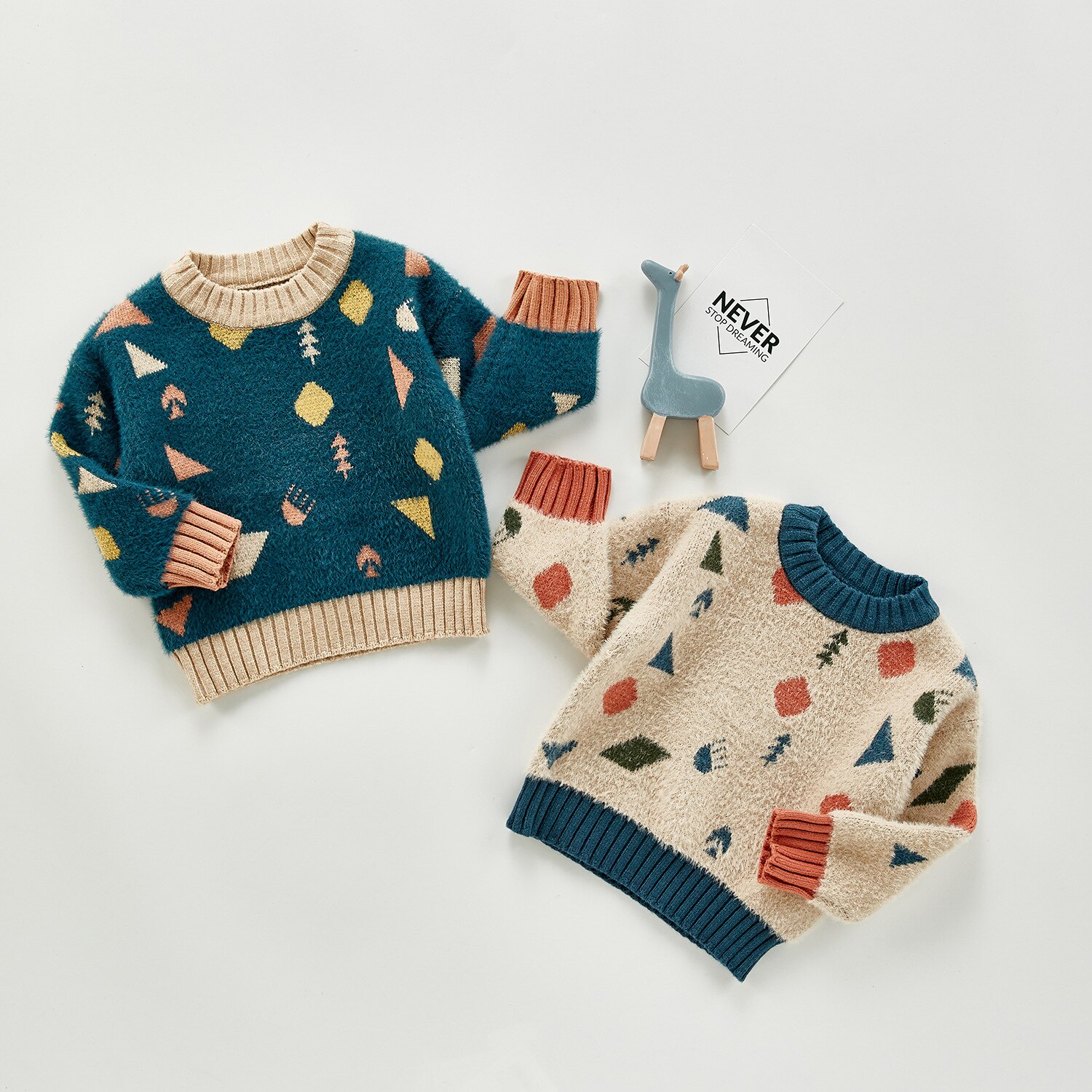 Herfst En Winter Kinderen Meisjes En Jongens Gebreid Vest