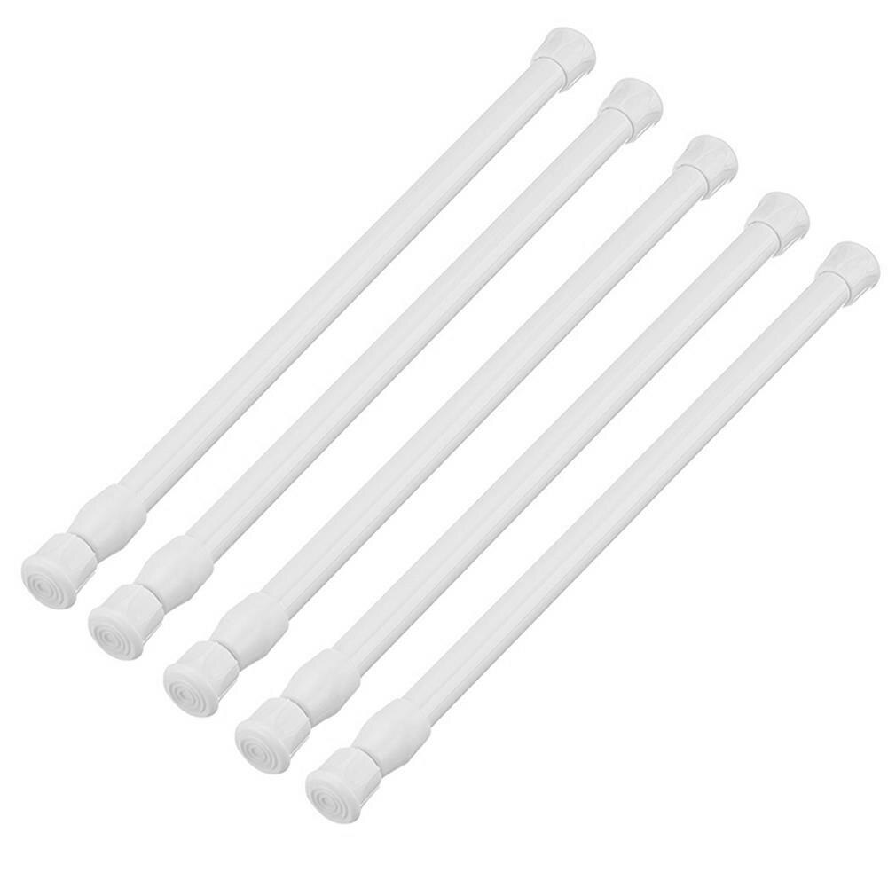 Spring Telescopic Net Voile Tension Curtain Curtain Rail Loaded Pole Rod Bathroom Hanging Shower Curtain Rod Adjustable Telescop