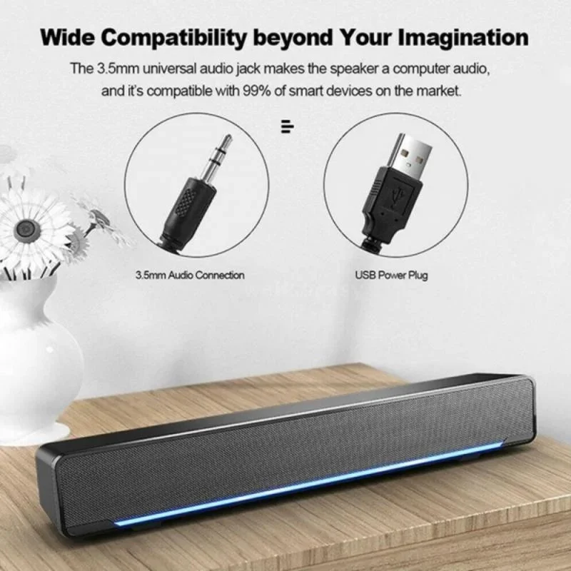 Computer Audio USB Surround Sound Box Desktop Subwoofer Home Notebook Multimedia Small Speaker