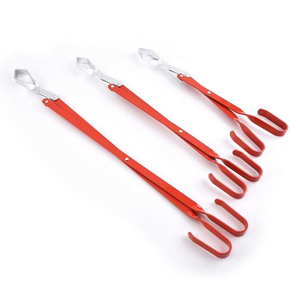 BBQ Charcoal Tongs Barbecue Carbon Clamp Aluminum BBQ Tools Pliers Grilled Food Clip Portable Tongs Barbecue Accessories
