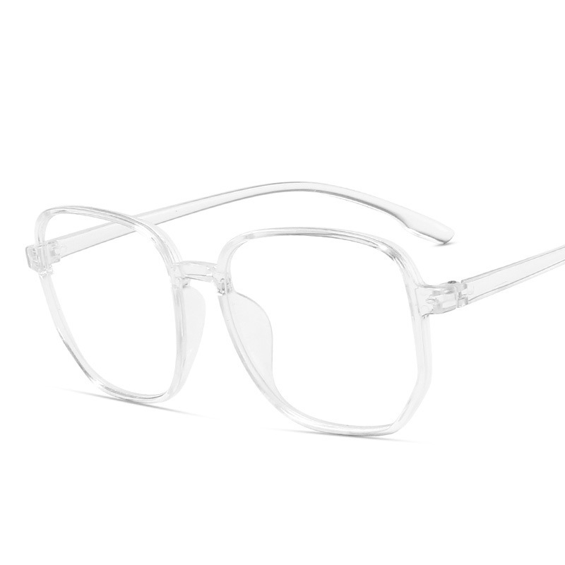 NYWOOH Oversized Anti Blue Light Computer Eyewear Frame for Women Men Square Optical Spectacle Glasses Eyeglasses Frames Unisex: Clear