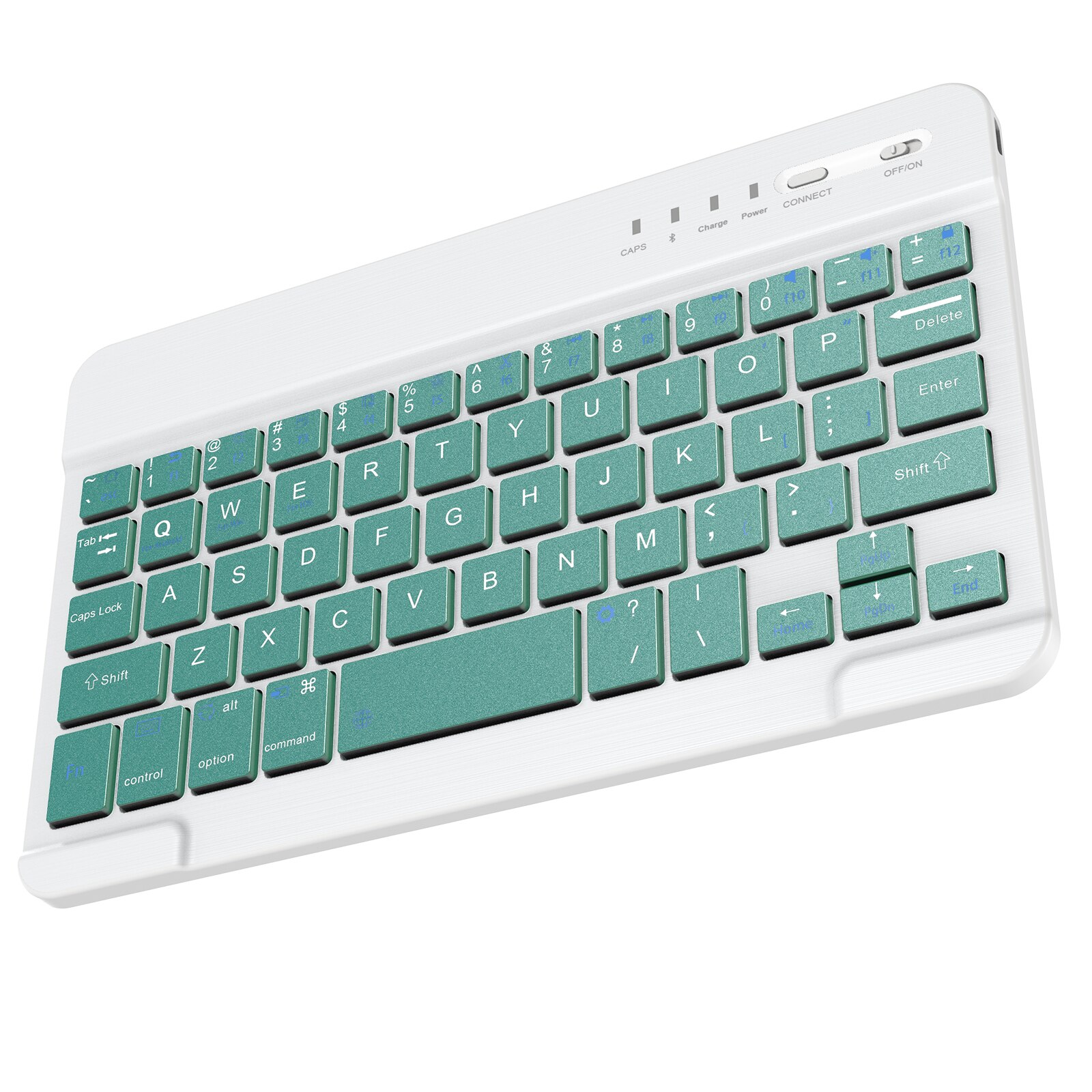 Mini Wireless Keyboard Bluetooth Keyboard For ipad Phone Tablet Rechargeable keyboard For Android ios Huawei Samsung Xiaomi: 7in-Green2-keyboard
