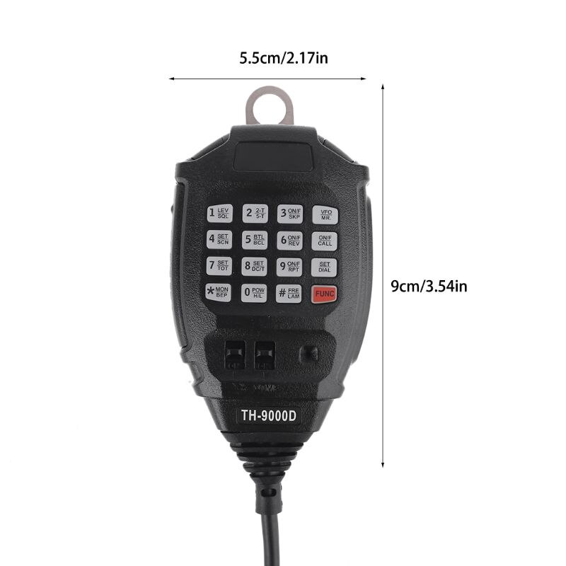 Microfone para rádio automotivo, kit de rádio portátil com microfone e alto-falante th9000d