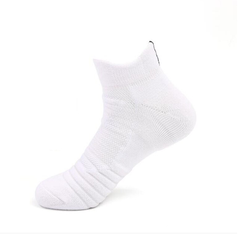 Man EU39-45 Outdoor Sport Socks Running Socks Athletic Training Compression Socks Cycling Basketball calcetines ciclismo: White