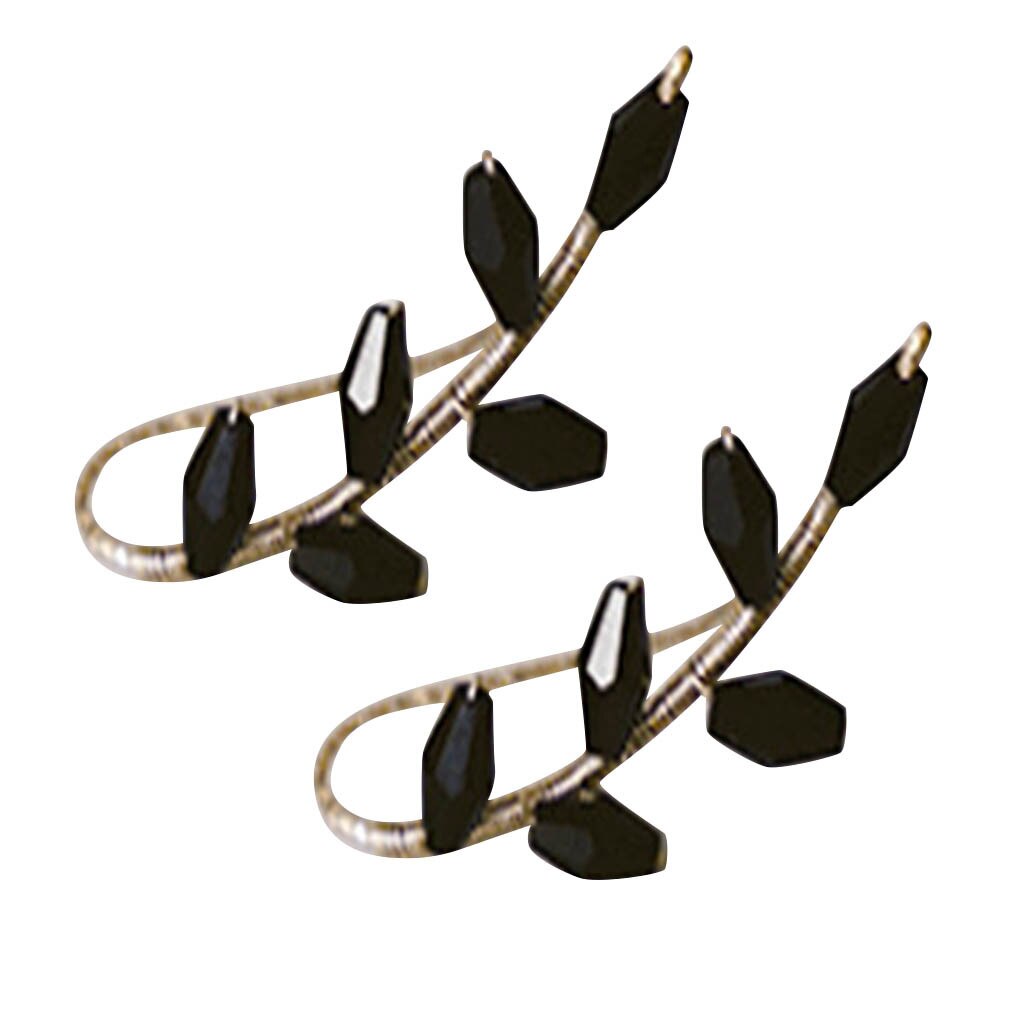 Women Earring Cartilage Tragus Gauge Earrings Beading Ear Hook Handmade Beaded Earrings Accessory Jewelry: BK