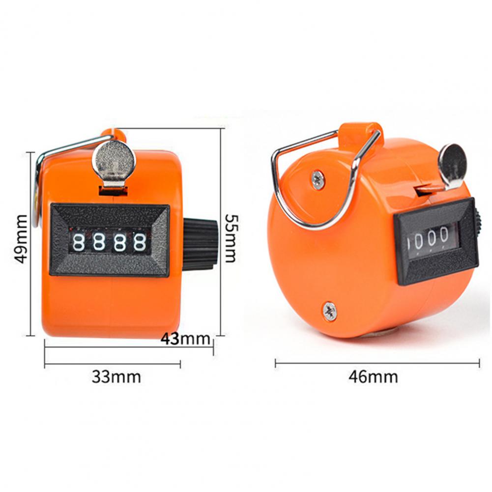 Metal Hand Tally Counter Clicker with 4 Digit Display No Battery Required Portable Mechanical Clicker Counter Sports Supply 만보기