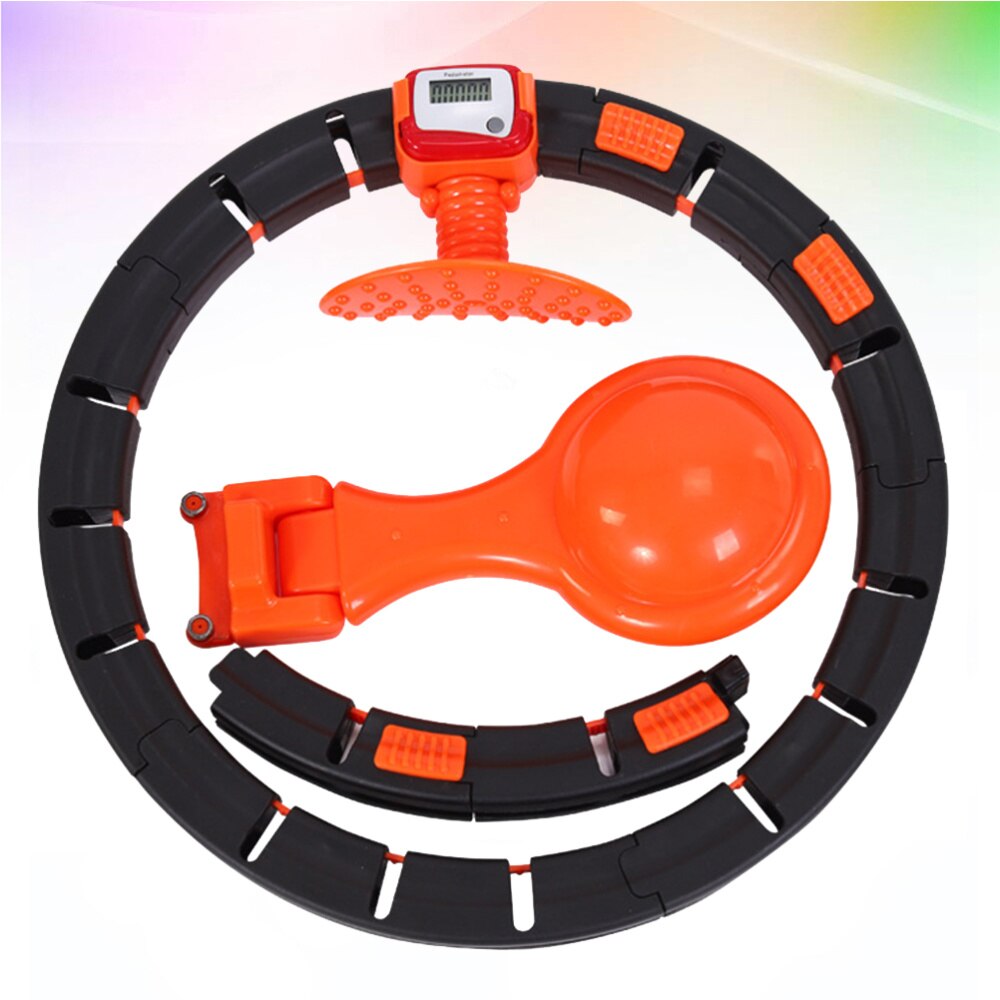 Smart counting fitnessring aftagelige bøjler talje mave tyndere bøjle fitness hoop abdominal fitness enhed (taljelinje 60-106c