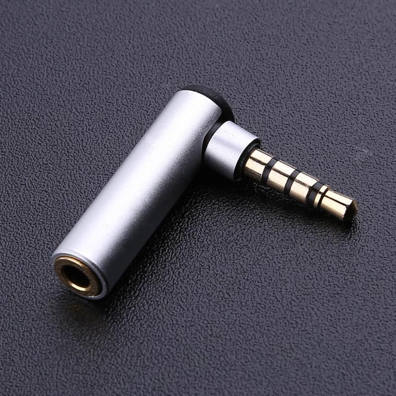 3.5 Mm Man-vrouw 90 Graden Haakse Adapter Audio Microfoon Plug Jack Converter Aux Kabel Stereo Plug Telefoon connector