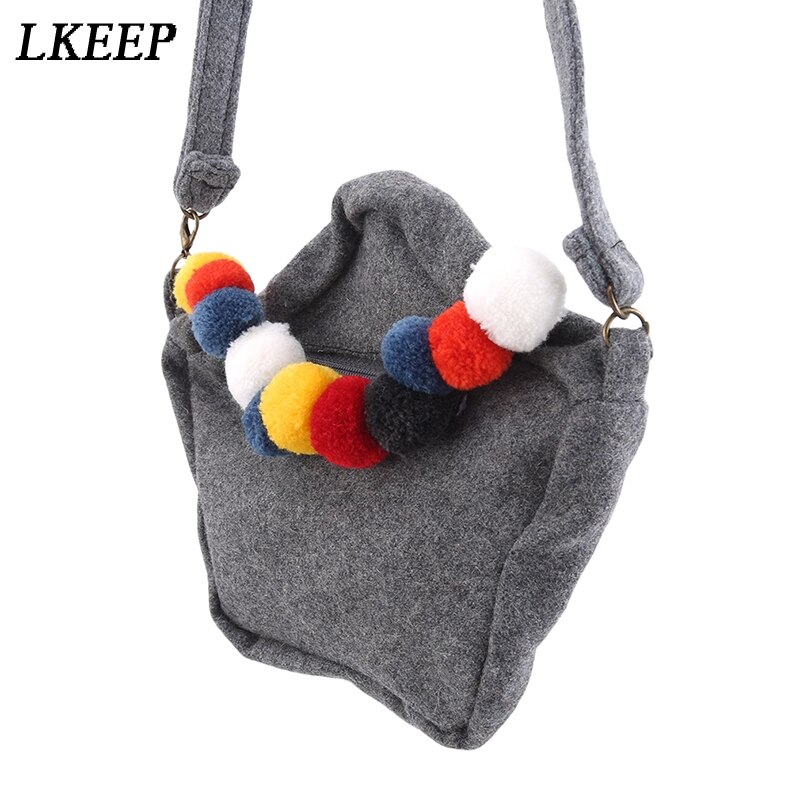 High-grade Kreative Mädchen Geldbörsen Grau Tuch Kleine Tasche Modische Empfindliche Schulter Taschen Für Mädchen
