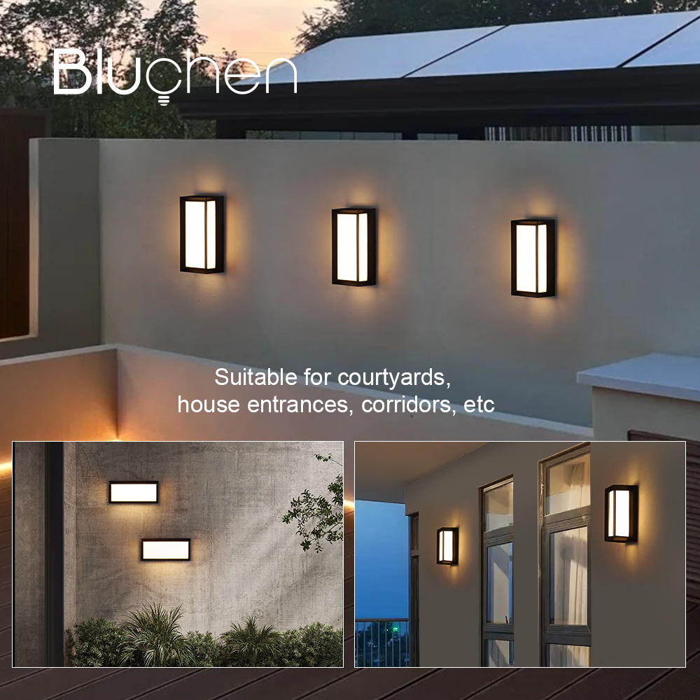 Applique extérieure LED 24W étanche appliques murales extérieures AC90-260V appliques murales extérieures pour hôtel Villa grand porche porte de jardin
