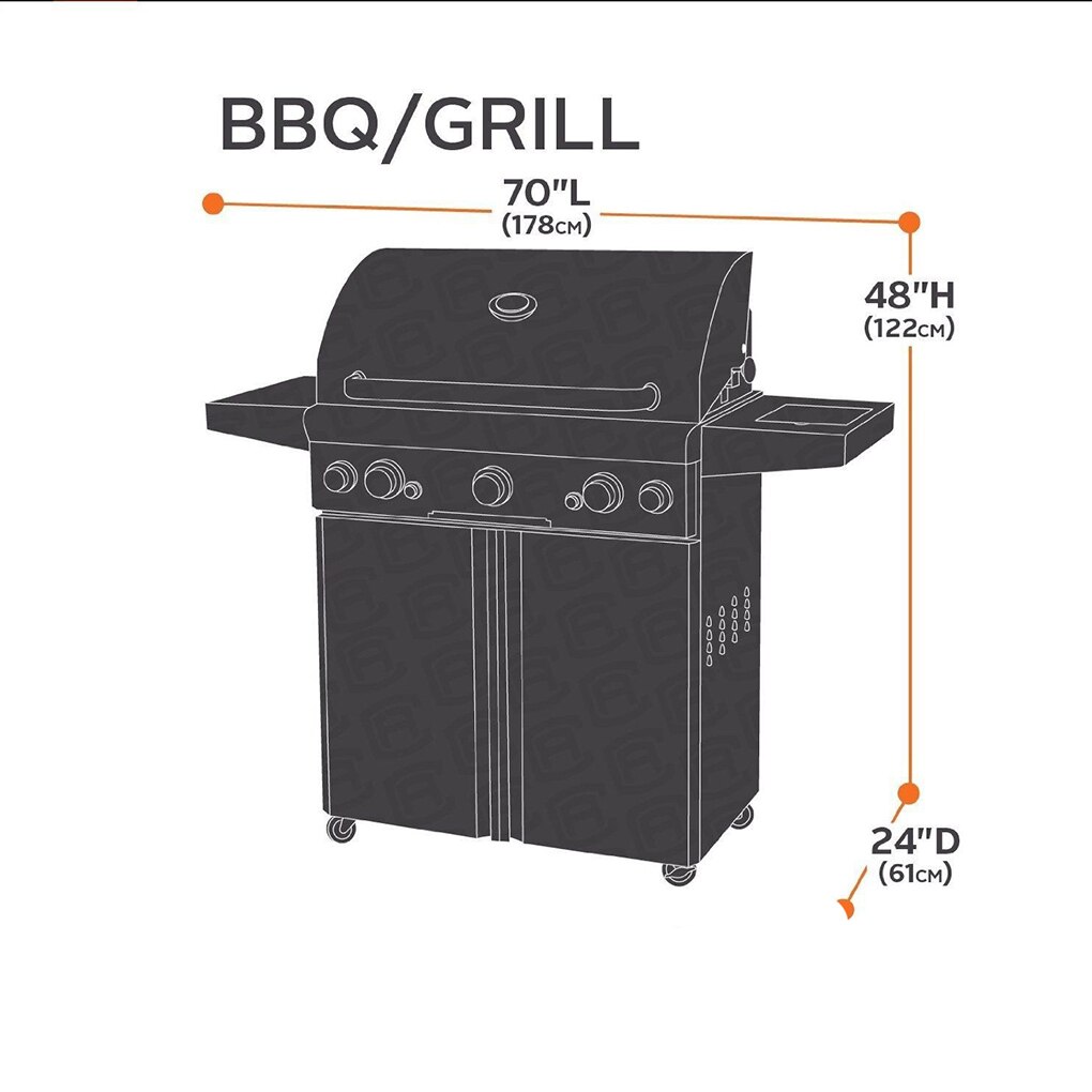 Gas BBQ Grill 58 "64" 70 "72" Abdeckung Wasserdicht Grill Abdeckung für Weber Holland Jenn-Luft Luft Brinkmann verkohlen Braten