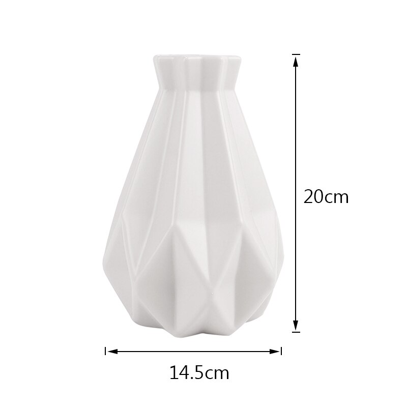 Anti-keramische vazen plastic vazen huisdecoratie europese bruiloft moderne decoraties rotanachtige onbreekbare vazen voor bloemen: 05