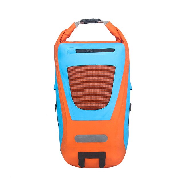 PVC 25L Waterproof Dry Bag Cycling Storage Duffle Dry Sack Backpack Outdoor Travel River Rafting Kayak Boat Dry Pack: Blue