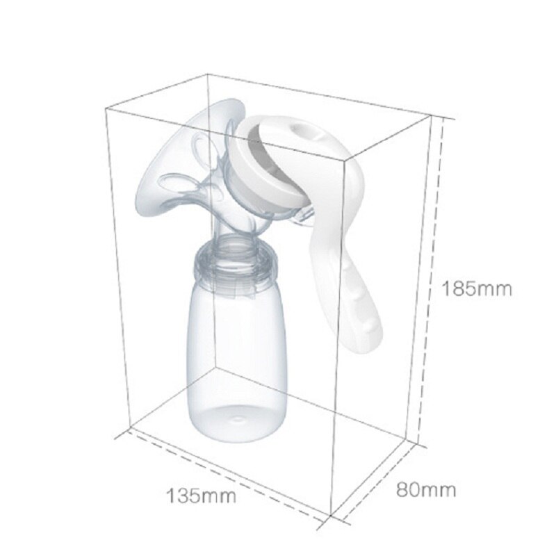 Manual Breast Feeding Pump Original Manual Breast Milk Silicon PP BPA Free With Milk Bottle Nipple Function Breast Pumps