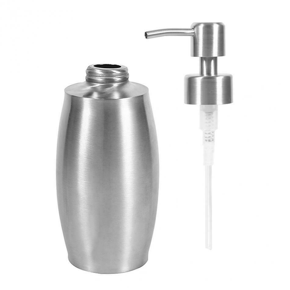 Stainless Steel Liquid Soap Dispenser Bathroom Shampoo Pump Lotion Dispenser