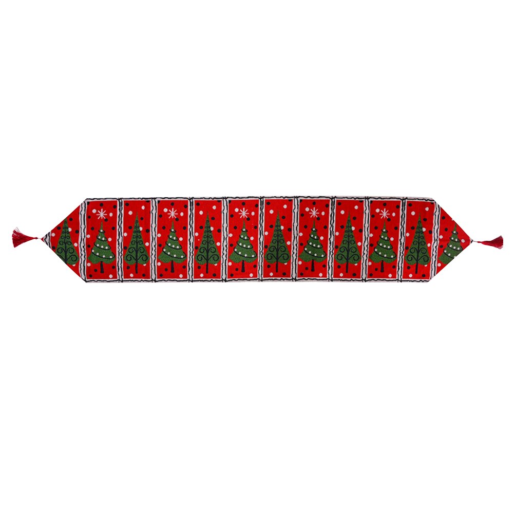 Kreative Weihnachten Dekorative Tisch Läufer Kreative Gestrickte Stoff Tisch Läufer Quaste Weihnachten Restaurant Tischdecke Matten: I