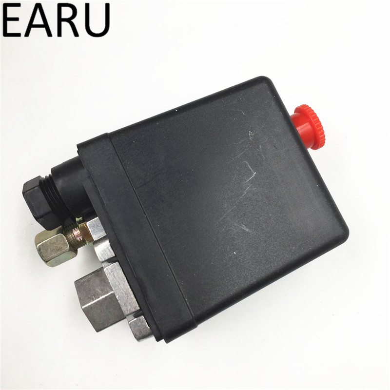 Heavy Duty Air Compressor Drukschakelaar Regelklep 90 Psi-120 Psi Luchtcompressor Schakelaar 1/4 Port controle Controller 220V