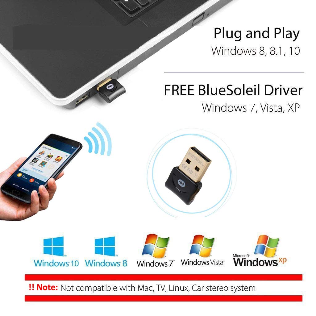 USB Bluetooth adaptateur sans fil Bluetooth Dongle 4.0 récepteur de musique pour ordinateur PC Bluetooth adaptateur Mini Bluetooth émetteur