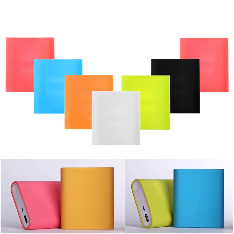 Silicone Soft Rubber Cover Protector Sleeve Voor Xiaomi Power Bank 10400 mAh