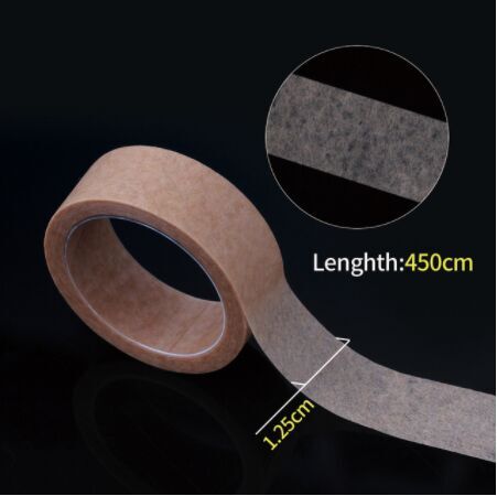 Blue Tape Cutter Dispenser Adhesive Tape Holder Plastic Holder Grafting Eyelash Tape Cutter For Eyelashes Extension Makeup Tools: Brown 1.25cm