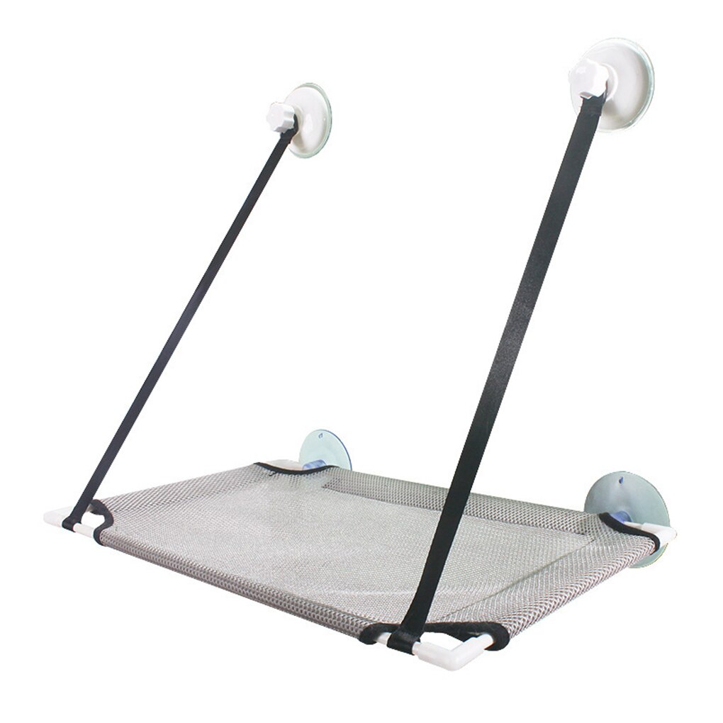 Hamak dla kota okno łóżko zwierzę domowe lato hamak łóżko łóżko domu salon przyssawka ściany wiszące zwierzę domowe siatka oddychające łóżko hamak: szary pojedynczy warstwa