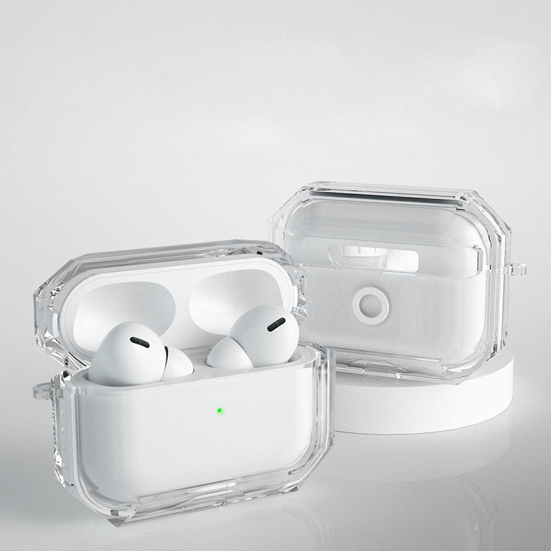 Custodia per auricolari per Mela AirPods pro Custodia trasparente antipolvere protettiva per Airpod 1 2 3 coperchio protettiva antiurto