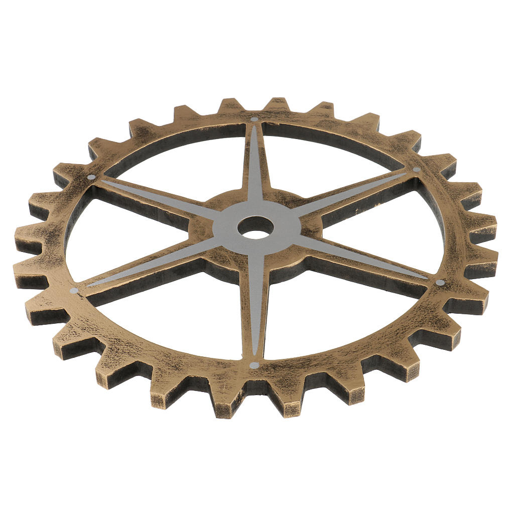 Engranaje de madera rústico para colgar en la pared, artesanía, decoración de Bar, hogar, adornos