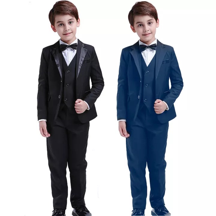 LOLANTA-traje de boda Formal para niños pequeños, conjunto de 5 piezas, vestido de esmoquin, portador de anillo de , 3 a 12 años