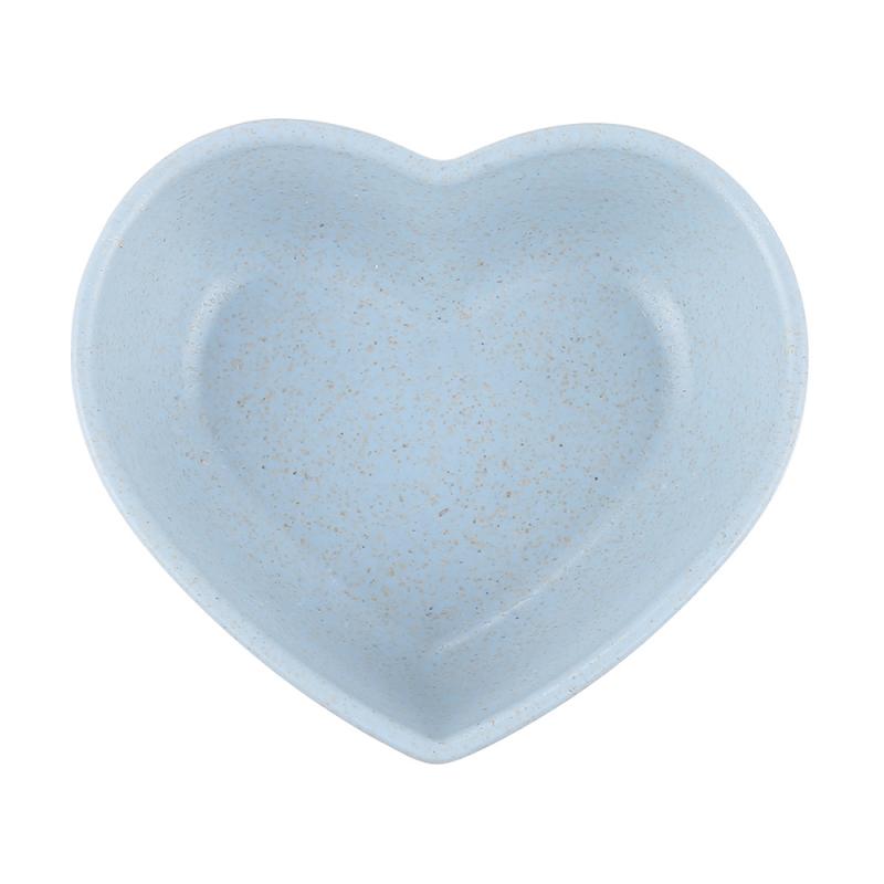Mini bol d'assaisonnement Sauce alimentaire plat Sauce assaisonnée moutarde herbe de blé bol Sauce soucoupe vinaigre goût conseil Snack assiette cuisine: Heart Blue